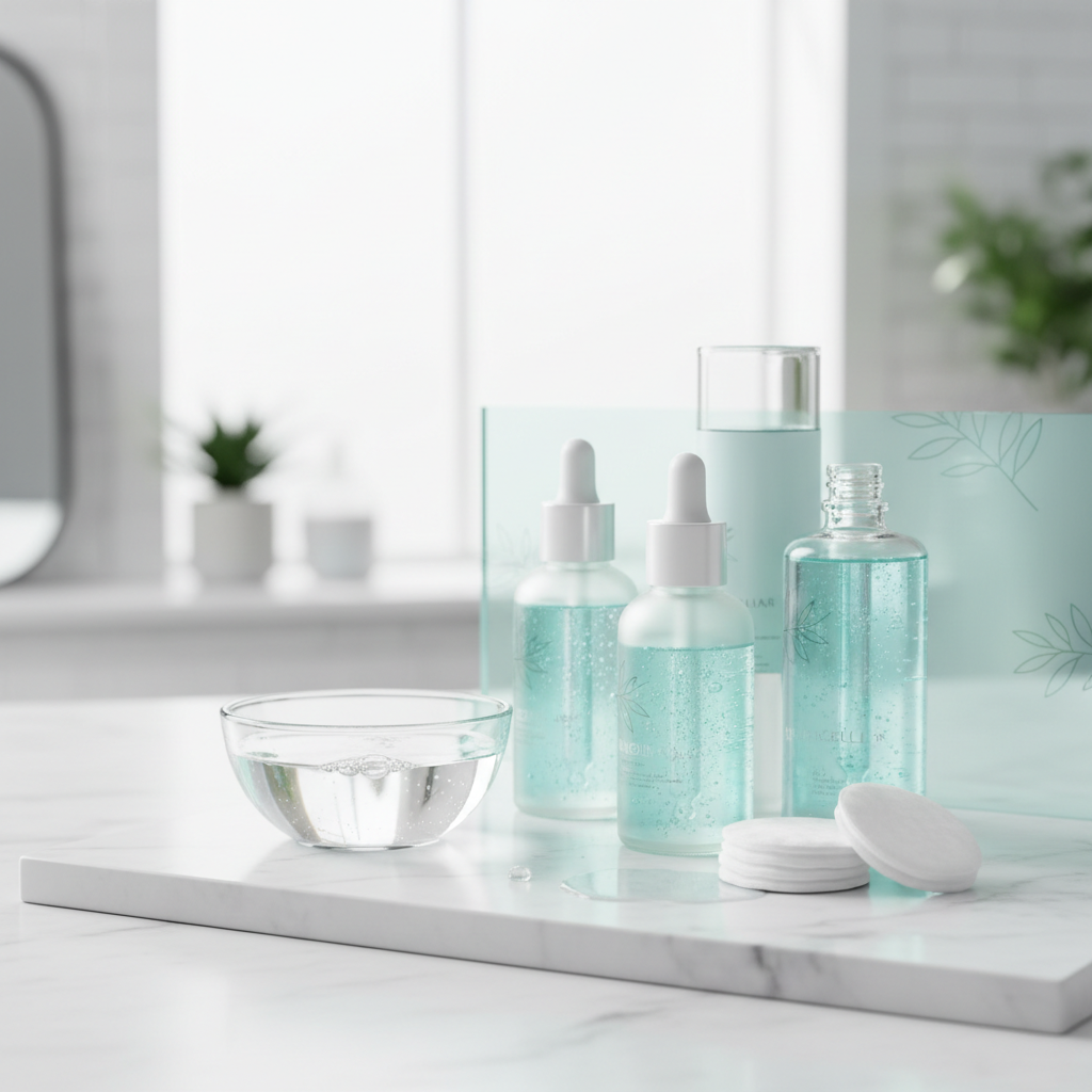صورة رئيسية توضّح موضوع المقال: تقنية 'Micellar Cleansing': التنظيف اللطيف لبشرة نظيفة ومنتعشة