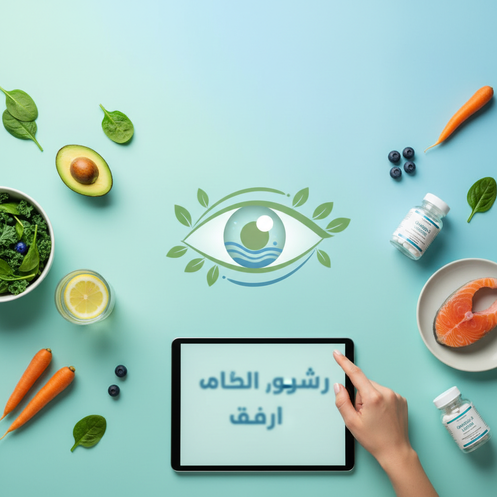 صورة رئيسية توضّح موضوع المقال: تغذية المرأة: دليل شامل لدعم صحة العين والرؤية الواضحة
